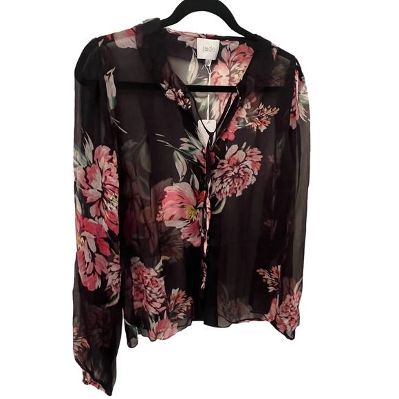 NWT. JOHNNY WAS. Jaycee Peasant Blouse. Floral Pattern .Womens Size S. - Picture 1 of 5